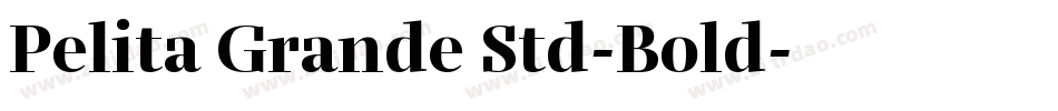 Pelita Grande Std-Bold字体转换
